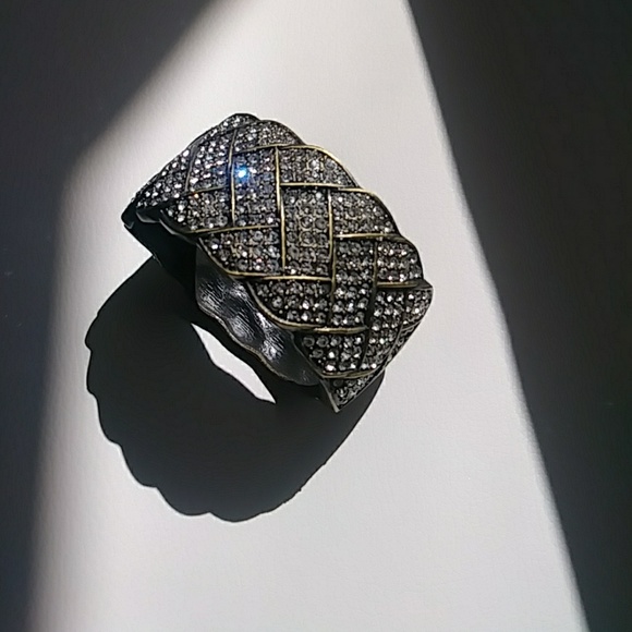 ★ HP★Vintage Look Crystal Statement Bracelet - Picture 2 of 7